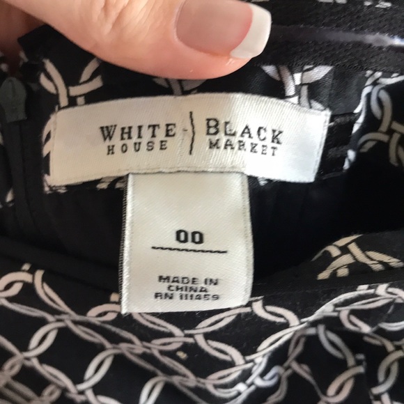 WHBM Black and White Corset Top - Picture 2 of 3